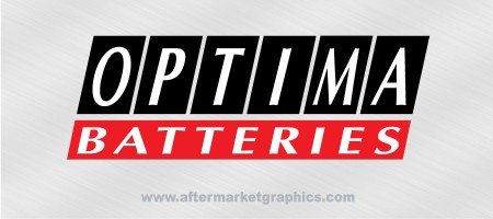 Optima Batteries Decals - Pair (2 pieces)